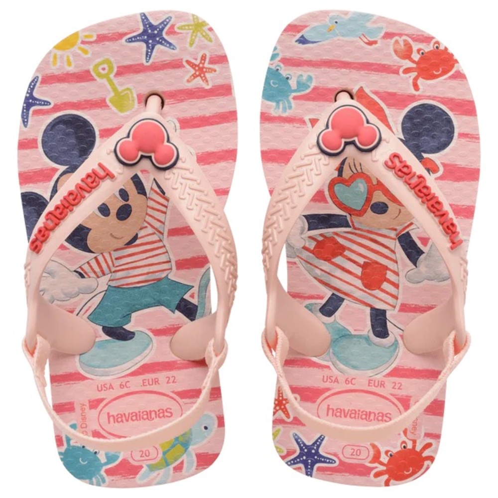 Havaianas Kids Flip Flops - Pink 7C Baby Disney Classic Flip Flop Sandals